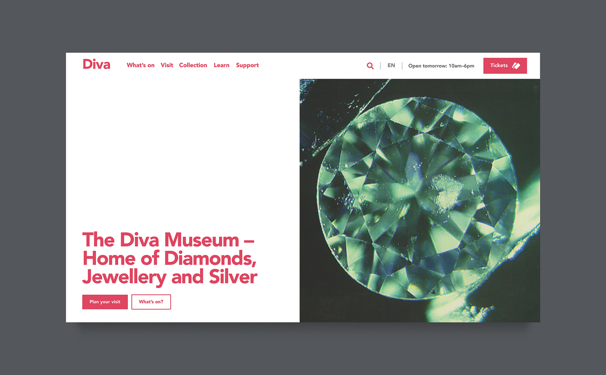 Building an online ‘Diamond Experience’  for a brilliant museum